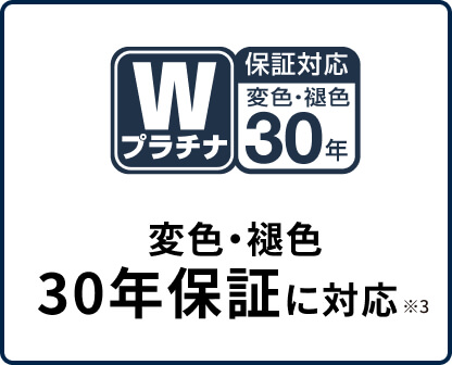 変色・褪色30年保証に対応